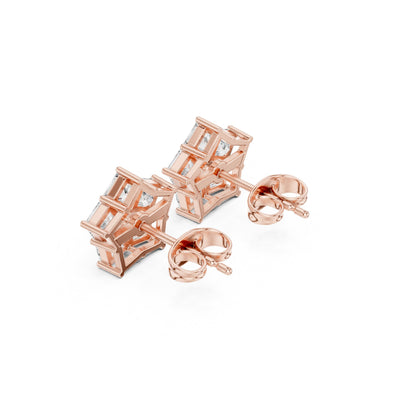 Princess Stud Lab Grown Diamond Earrings