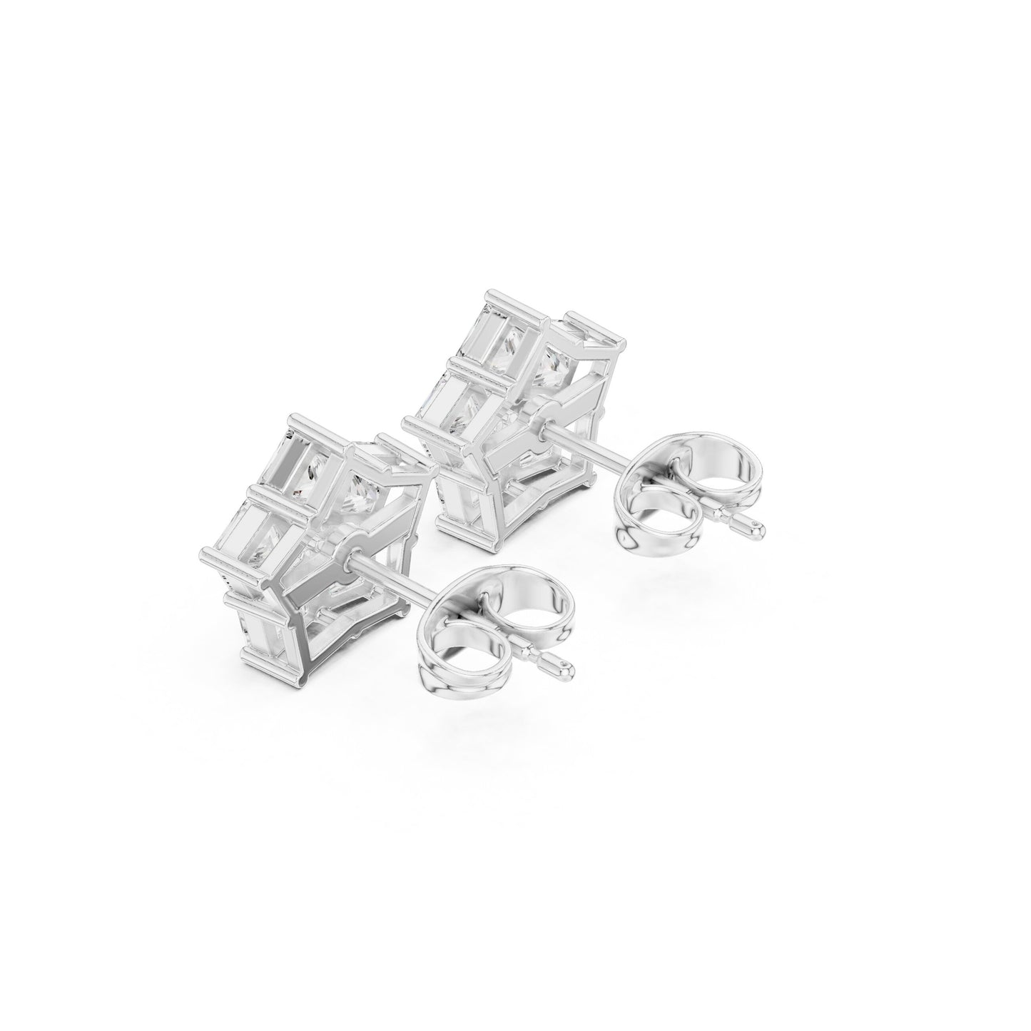 Princess Stud Lab Grown Diamond Earrings