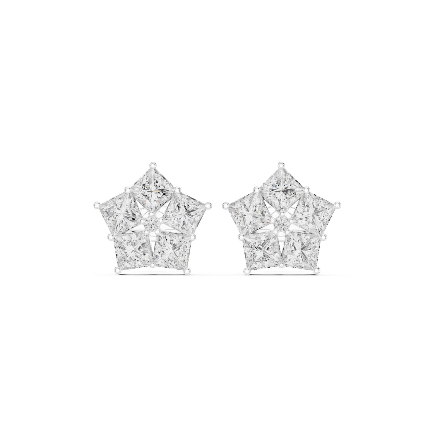 Princess Stud Lab Grown Diamond Earrings