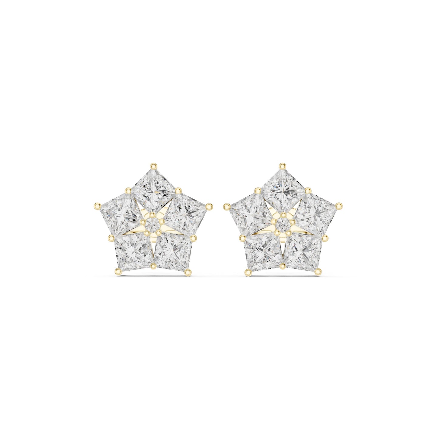 Princess Stud Lab Grown Diamond Earrings