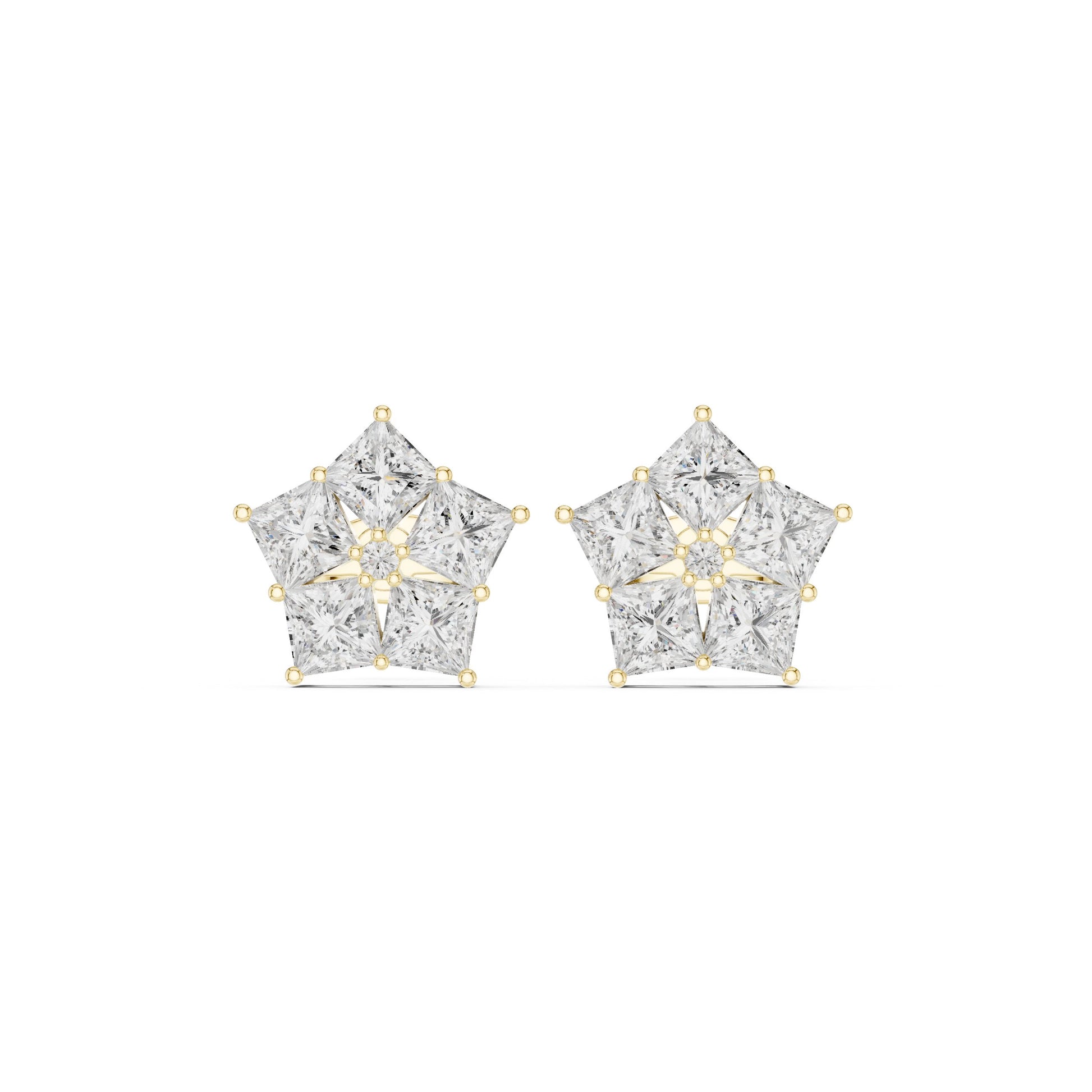 Princess Stud Lab Grown Diamond Earrings