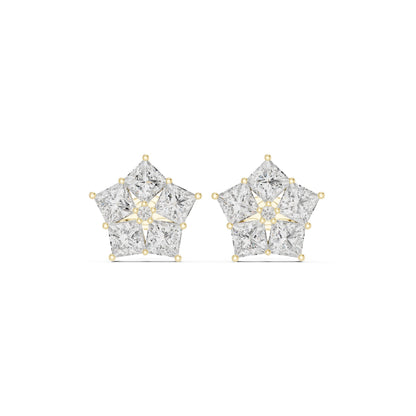 Princess Stud Lab Grown Diamond Earrings
