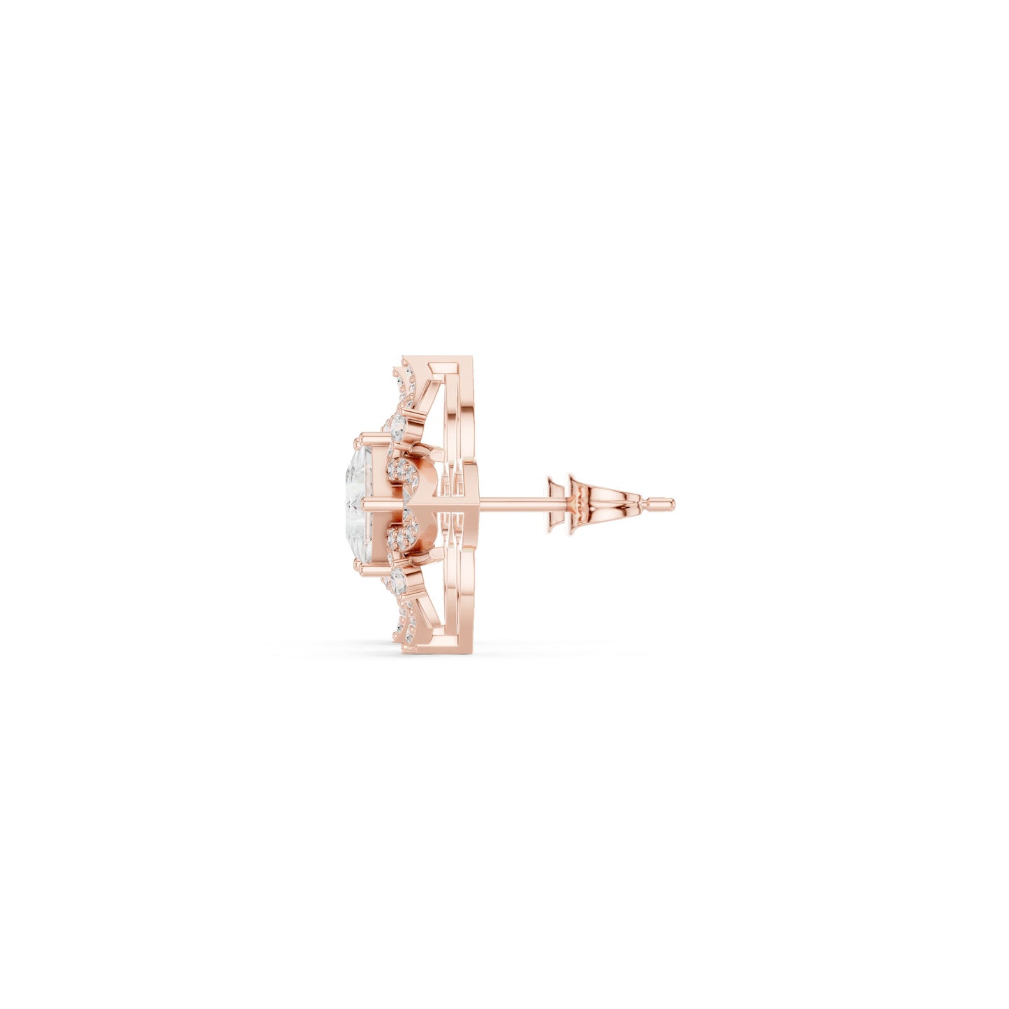 Mixed Shape Lab Grown Diamond Stud Earrings