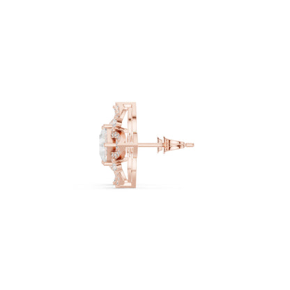 Mixed Shape Lab Grown Diamond Stud Earrings