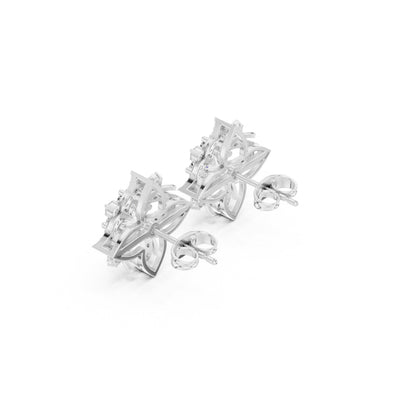Mixed Shape Lab Grown Diamond Stud Earrings