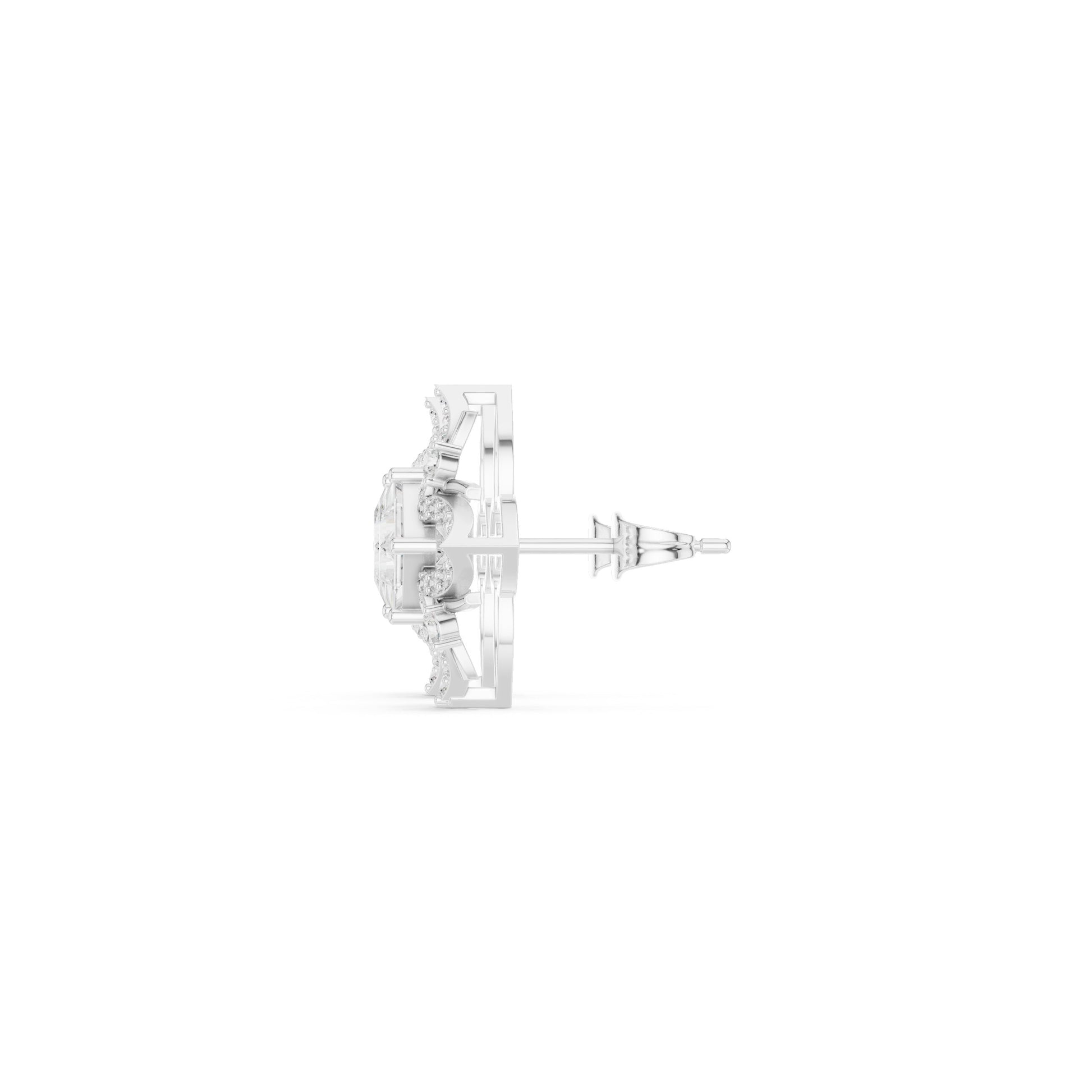 Mixed Shape Lab Grown Diamond Stud Earrings
