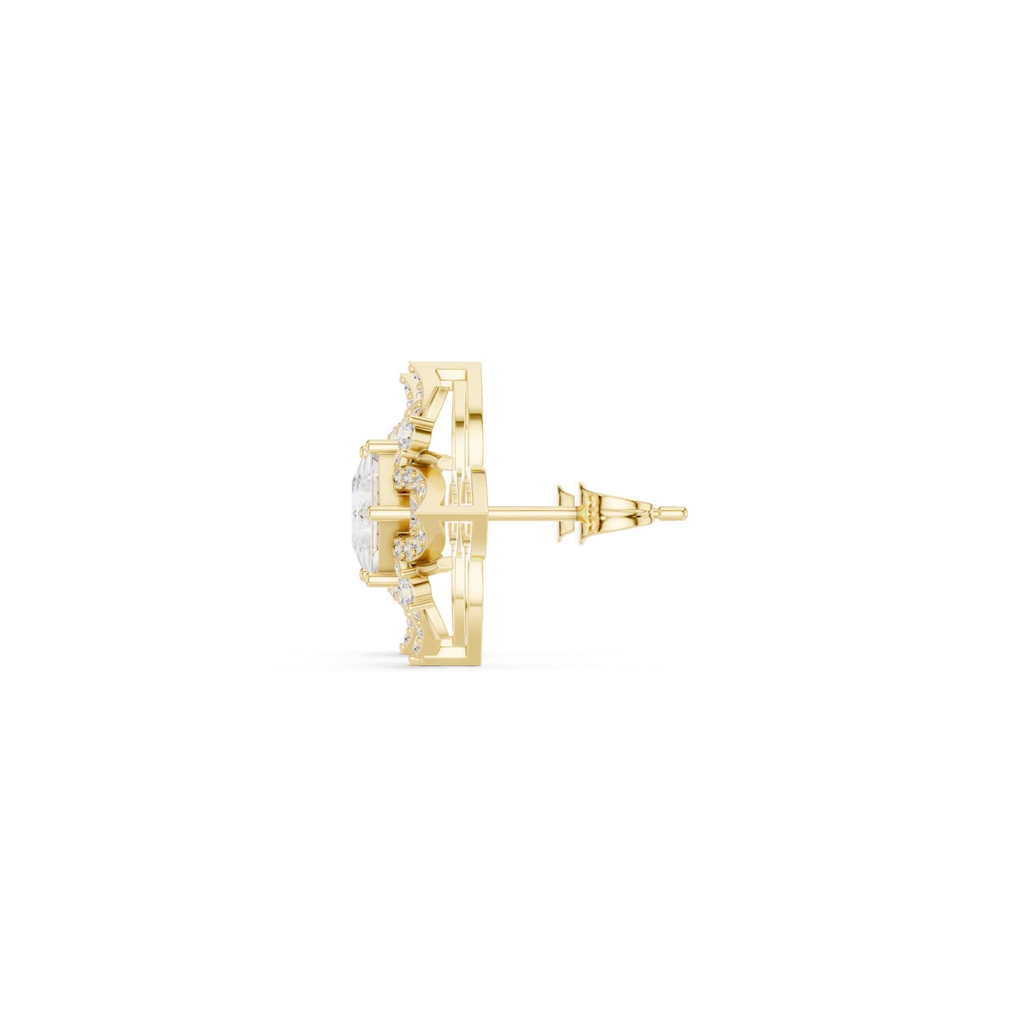 Mixed Shape Lab Grown Diamond Stud Earrings