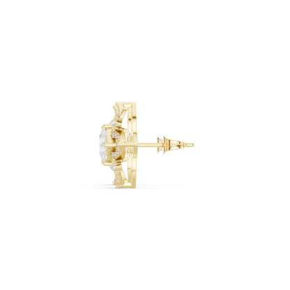 Mixed Shape Lab Grown Diamond Stud Earrings