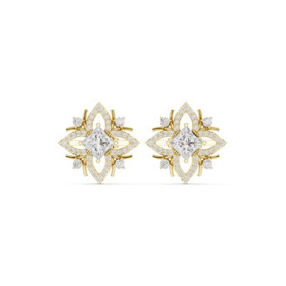Mixed Shape Lab Grown Diamond Stud Earrings