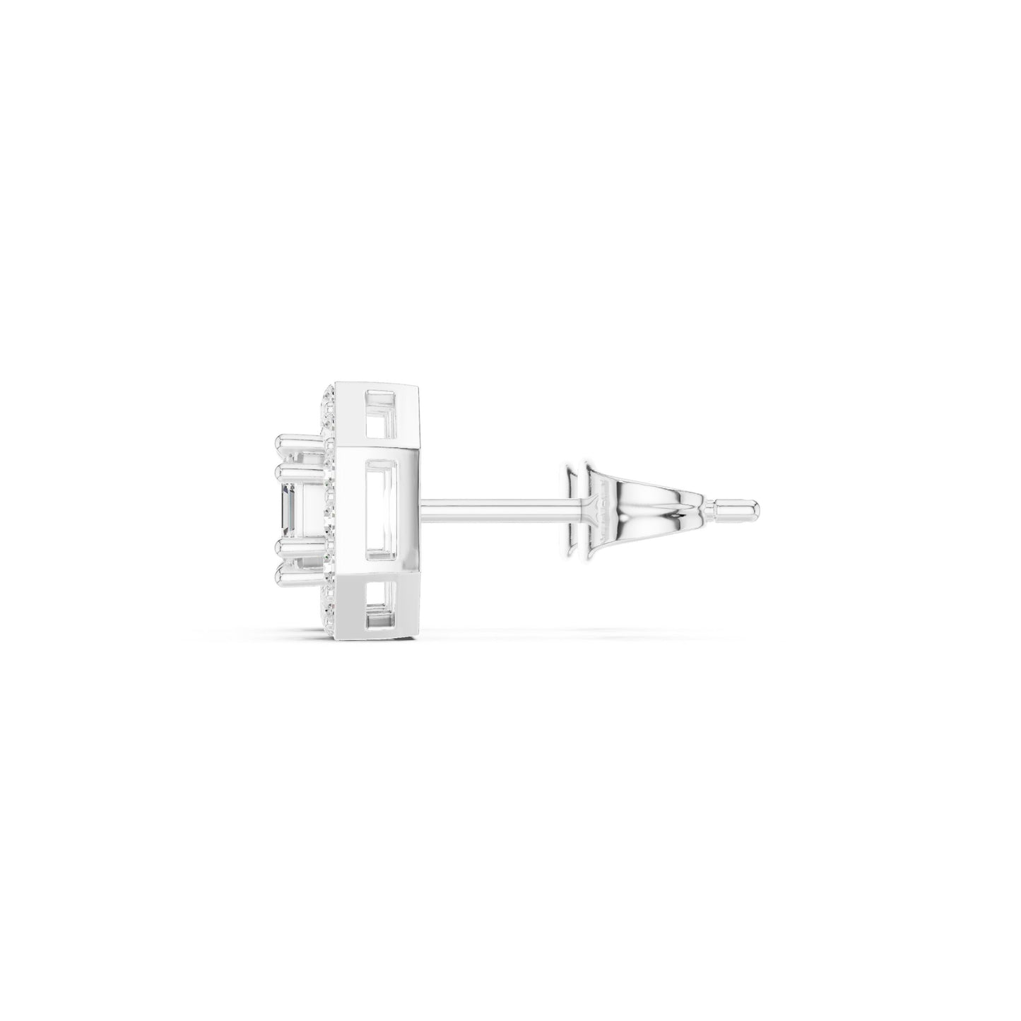 Round Stud Lab Grown Diamond Earrings