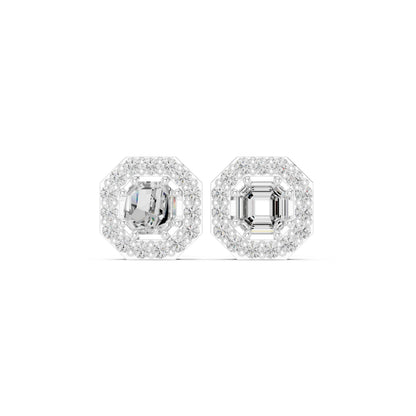 Round Stud Lab Grown Diamond Earrings
