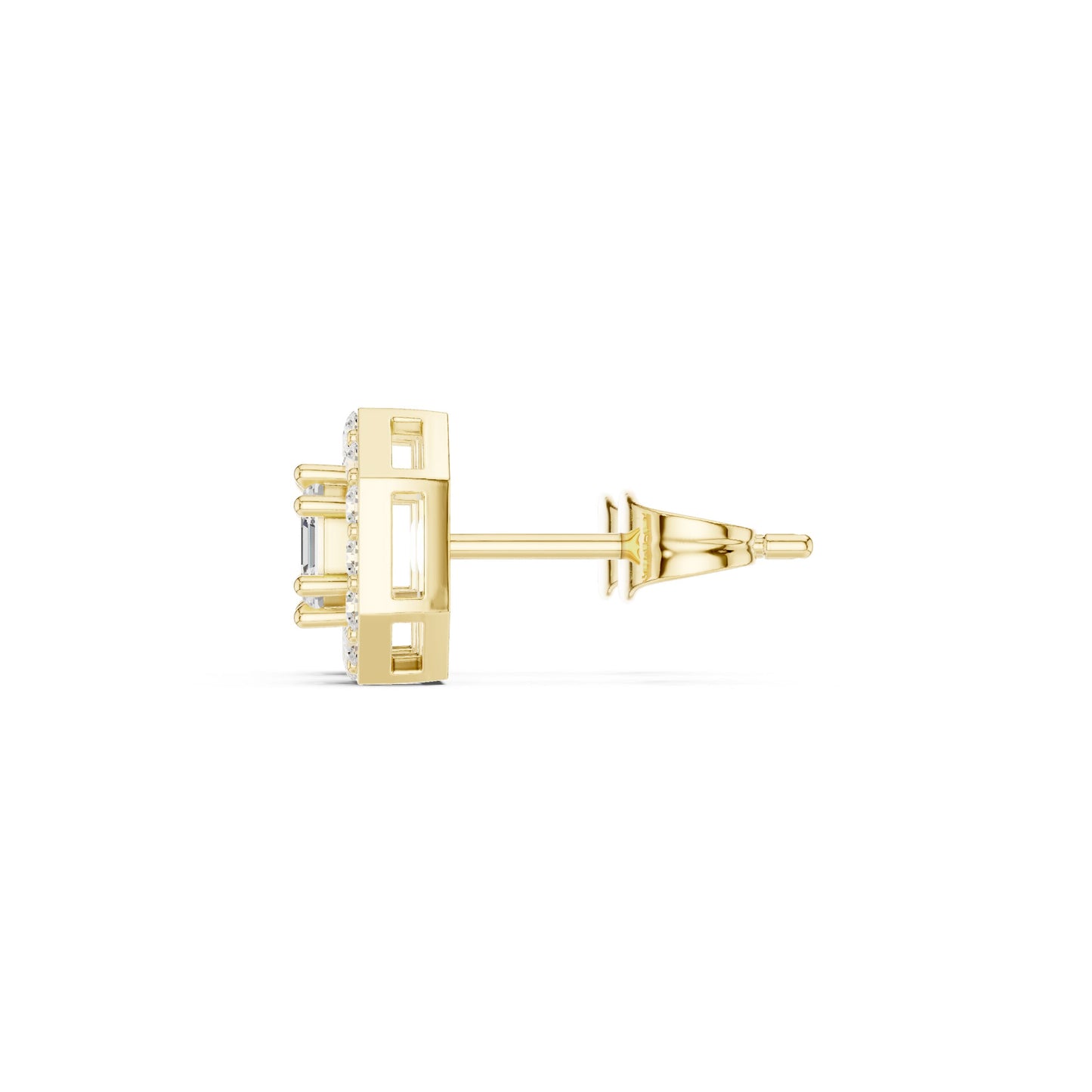 Round Stud Lab Grown Diamond Earrings