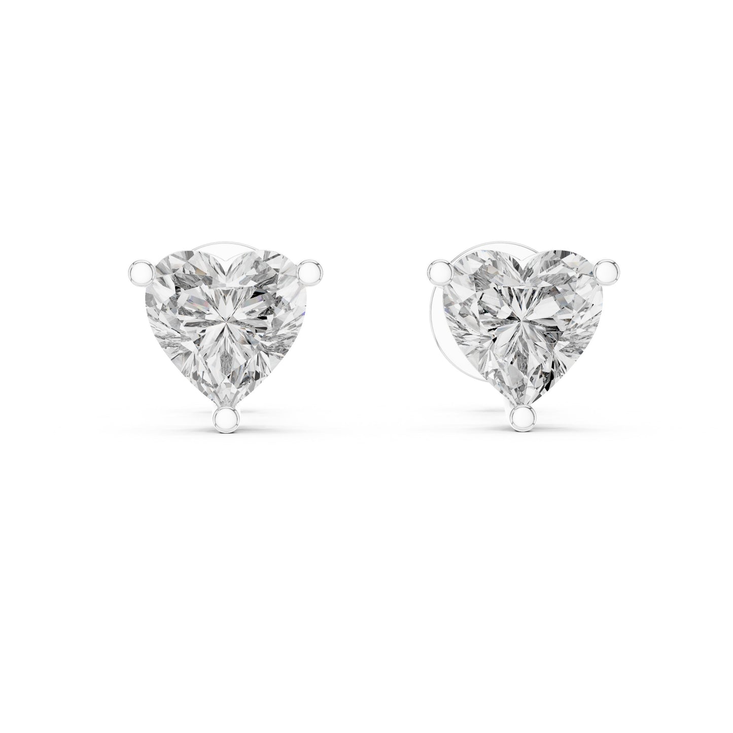 Round Stud Lab Grown Diamond Earrings