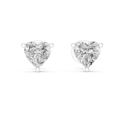 Round Stud Lab Grown Diamond Earrings