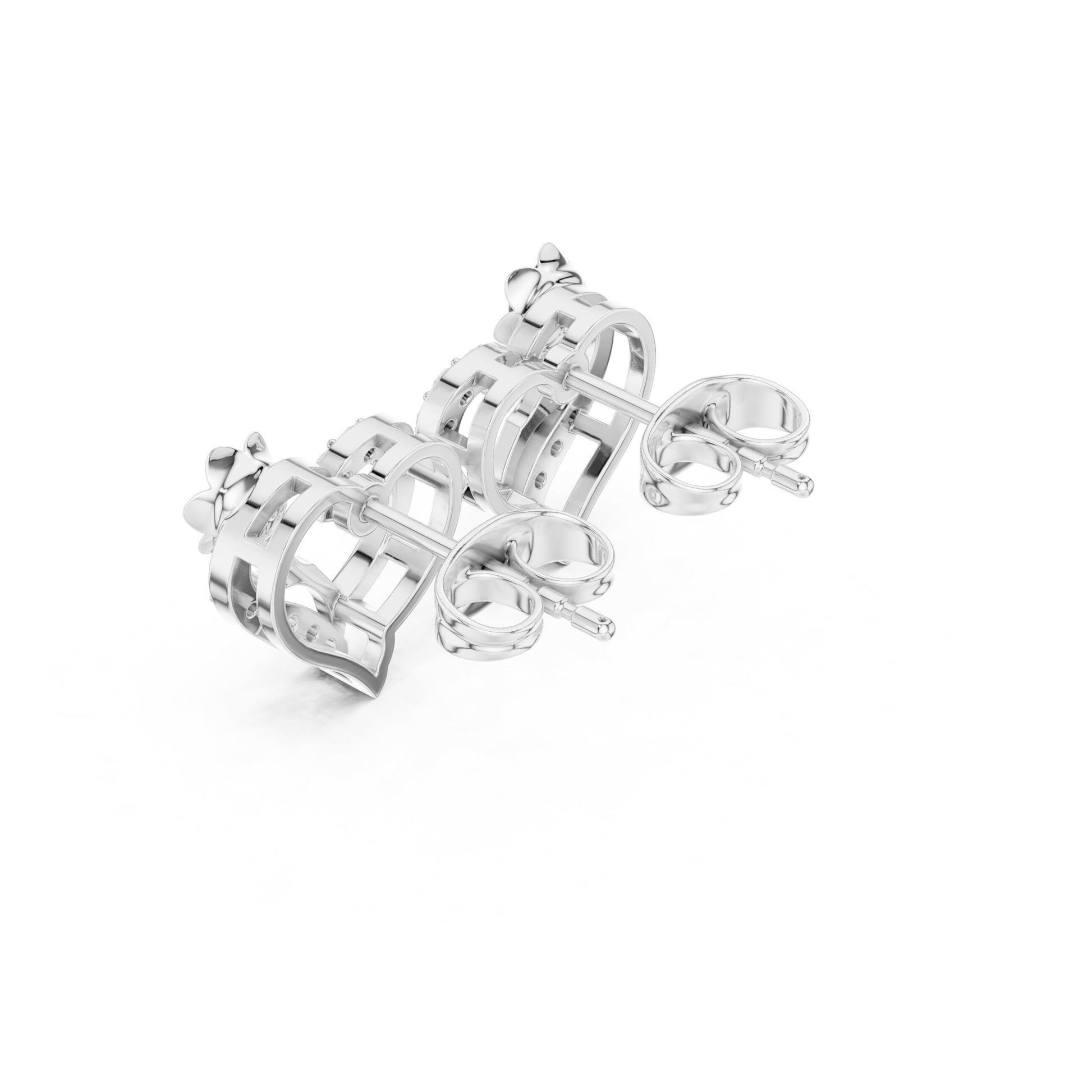 Round Stud Lab Grown Diamond Earrings