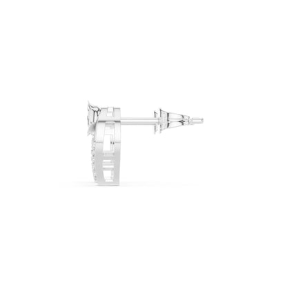 Round Stud Lab Grown Diamond Earrings