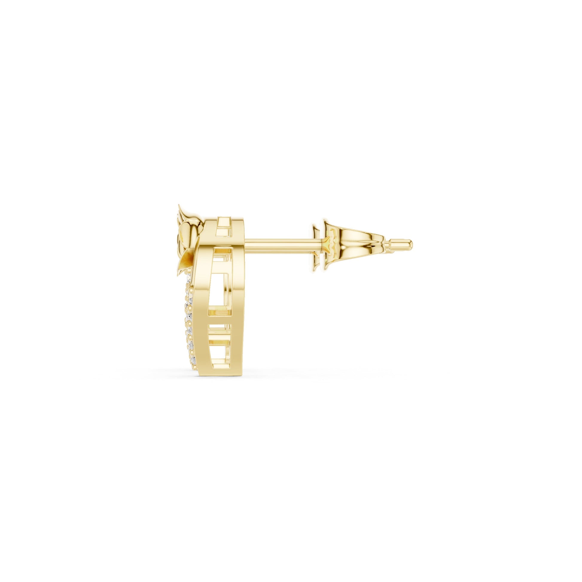 Round Stud Lab Grown Diamond Earrings