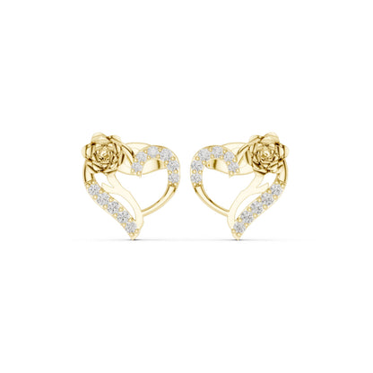 Round Stud Lab Grown Diamond Earrings