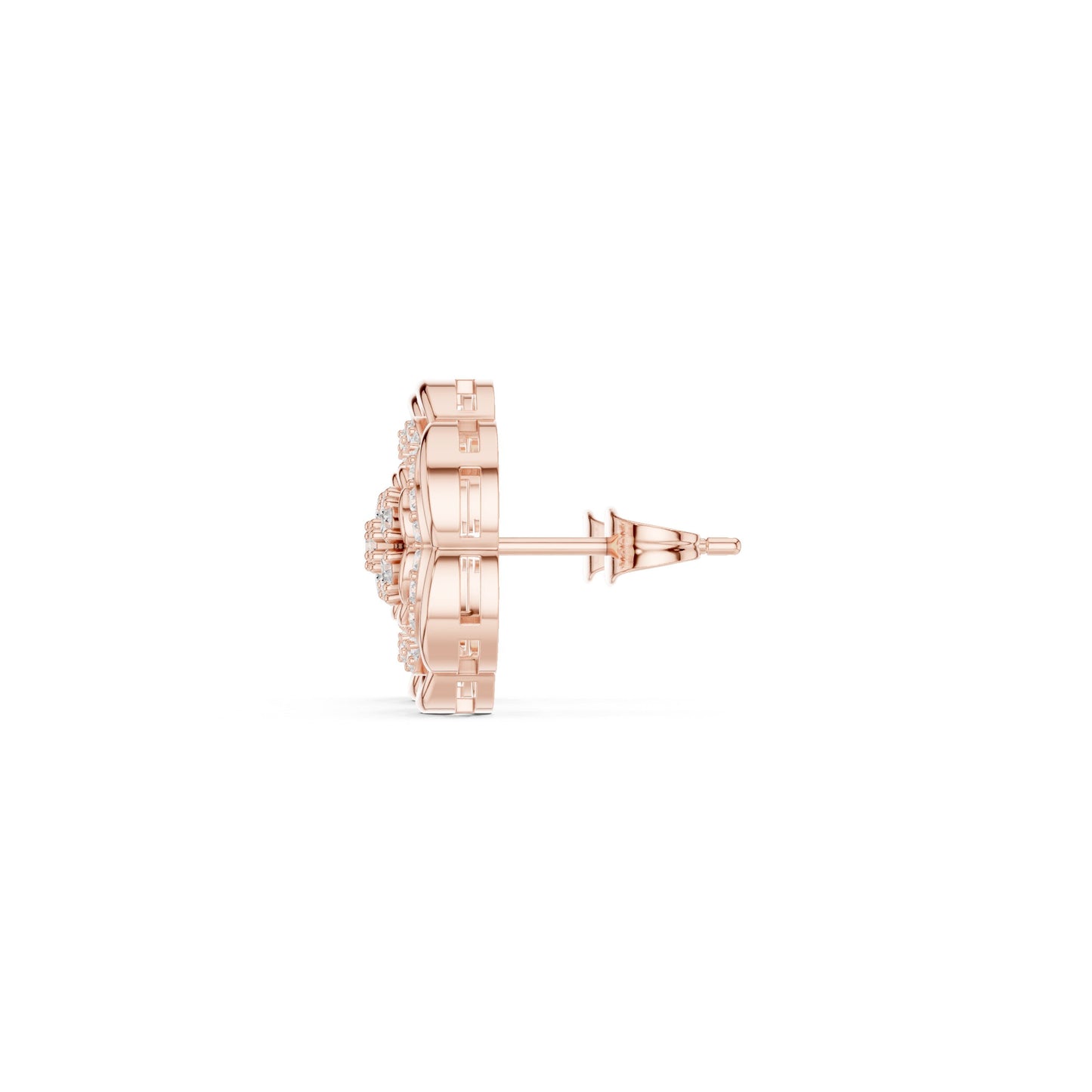 Round Stud Lab Grown Diamond Earrings