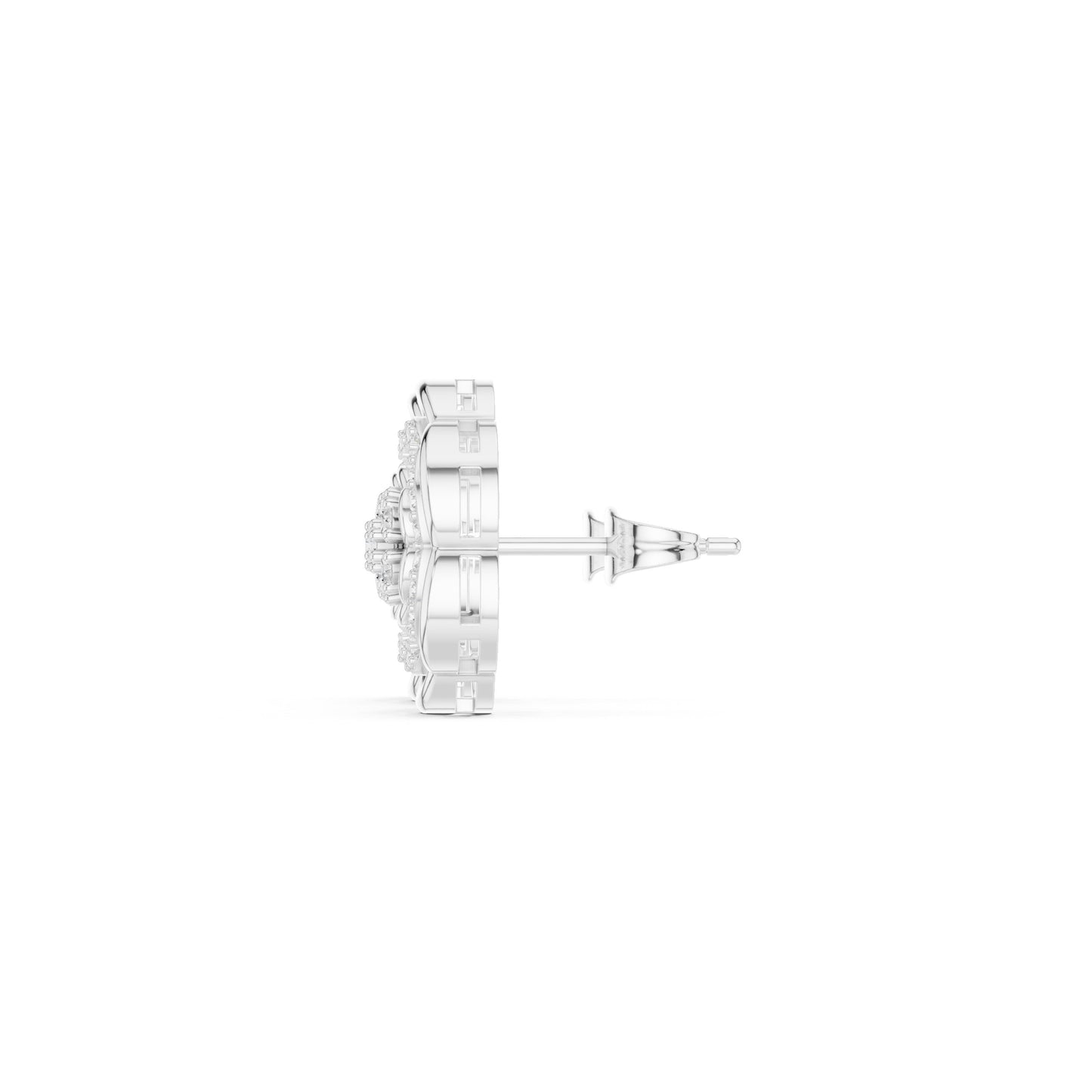 Round Stud Lab Grown Diamond Earrings