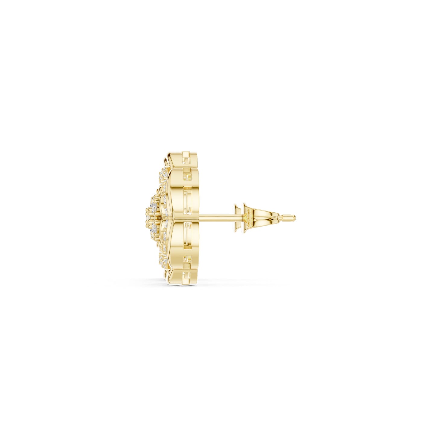 Round Stud Lab Grown Diamond Earrings