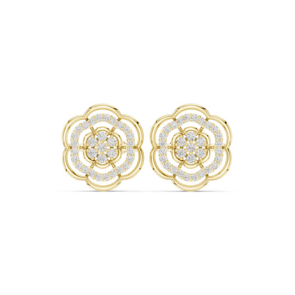 Round Stud Lab Grown Diamond Earrings