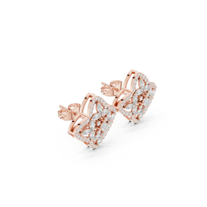 Mixed Shape Lab Grown Diamond Stud Earrings