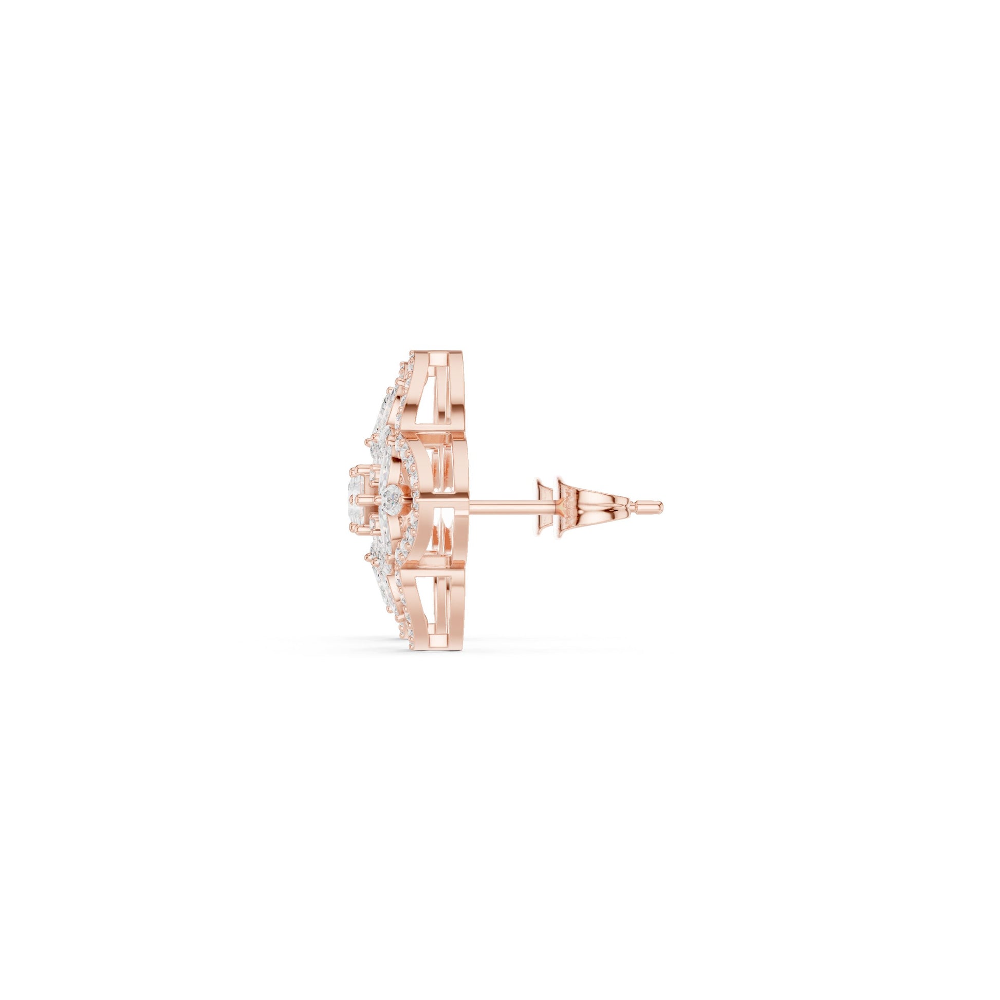Mixed Shape Lab Grown Diamond Stud Earrings