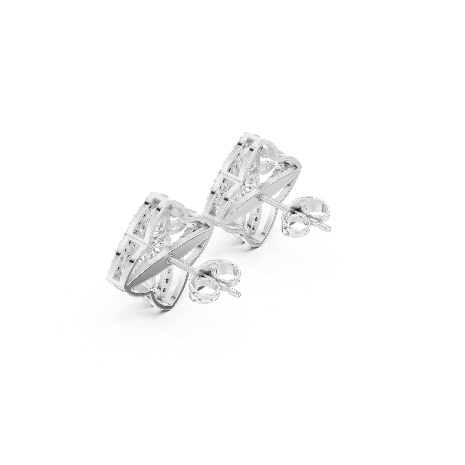 Mixed Shape Lab Grown Diamond Stud Earrings