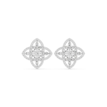 Mixed Shape Lab Grown Diamond Stud Earrings