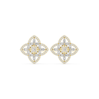 Mixed Shape Lab Grown Diamond Stud Earrings
