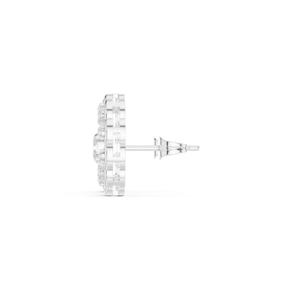 Round Stud Lab Grown Diamond Earrings