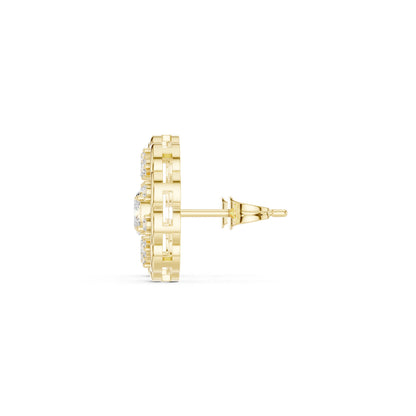 Round Stud Lab Grown Diamond Earrings