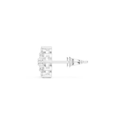 Round Stud Lab Grown Diamond Earrings