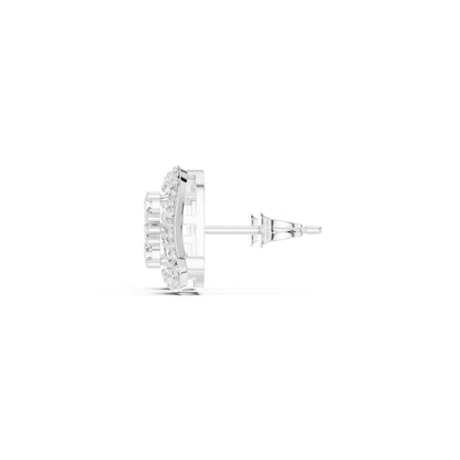 Round Stud Lab Grown Diamond Earrings