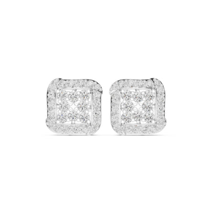 Round Stud Lab Grown Diamond Earrings