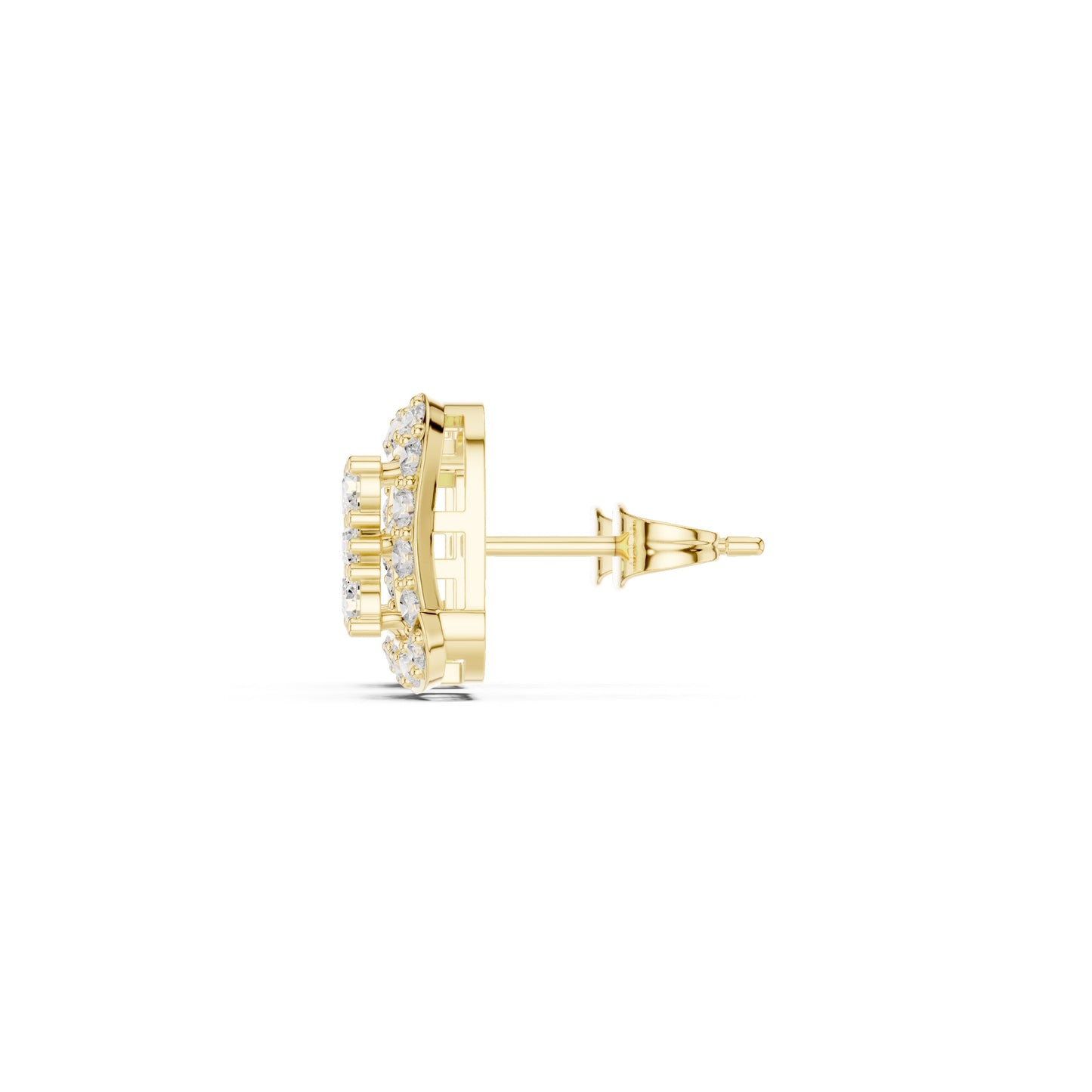 Round Stud Lab Grown Diamond Earrings