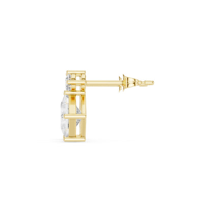 Mixed Shape Lab Grown Diamond Drop Earrings