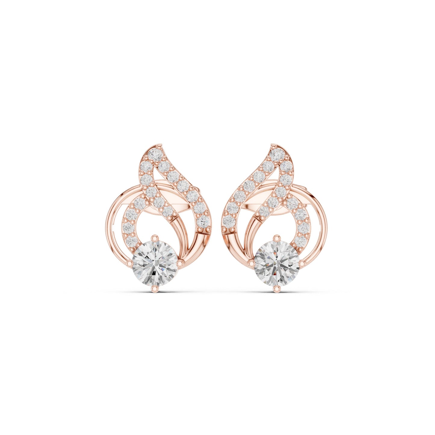 Mixed Shape Lab Grown Diamond Stud Earrings