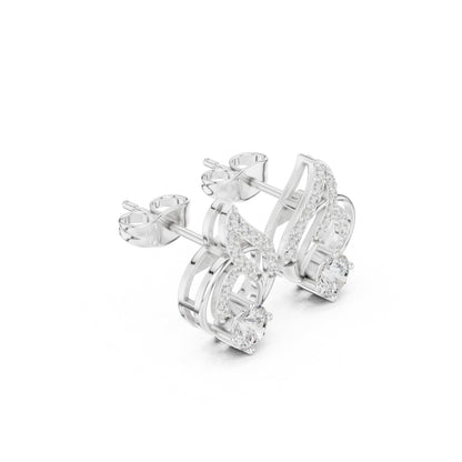 Mixed Shape Lab Grown Diamond Stud Earrings