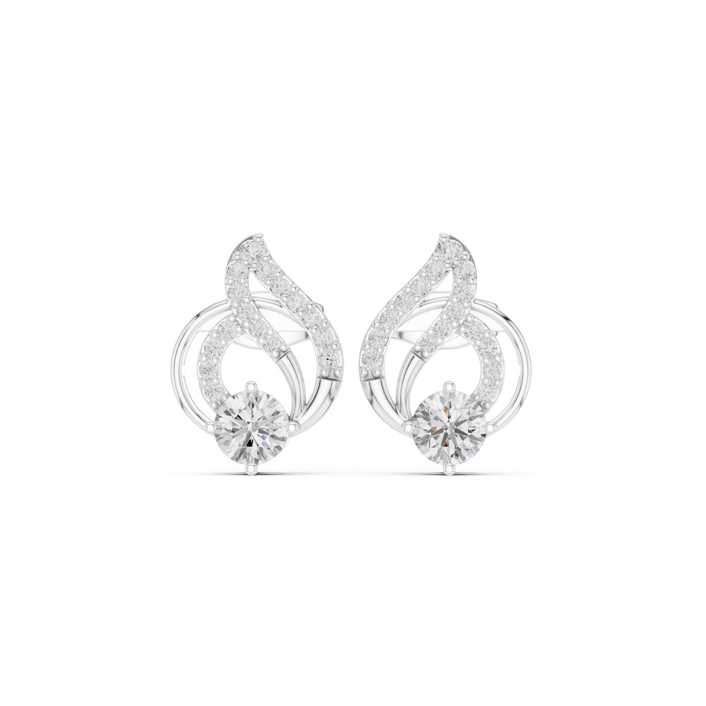 Mixed Shape Lab Grown Diamond Stud Earrings