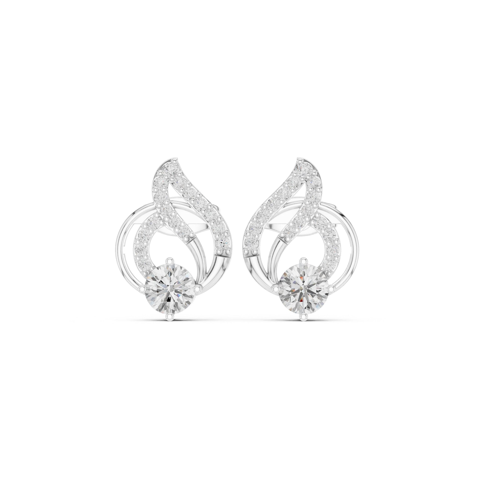 Mixed Shape Lab Grown Diamond Stud Earrings