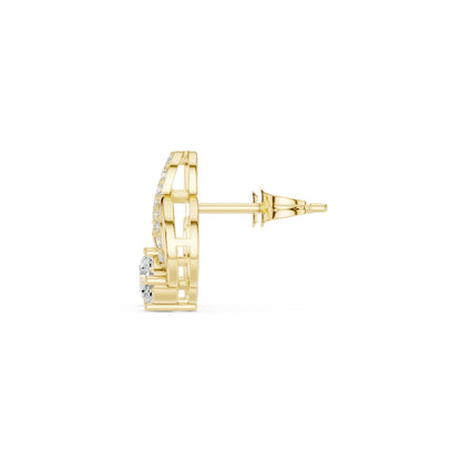 Mixed Shape Lab Grown Diamond Stud Earrings