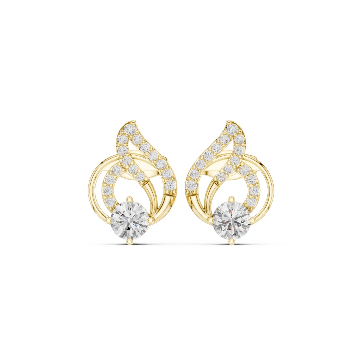 Mixed Shape Lab Grown Diamond Stud Earrings