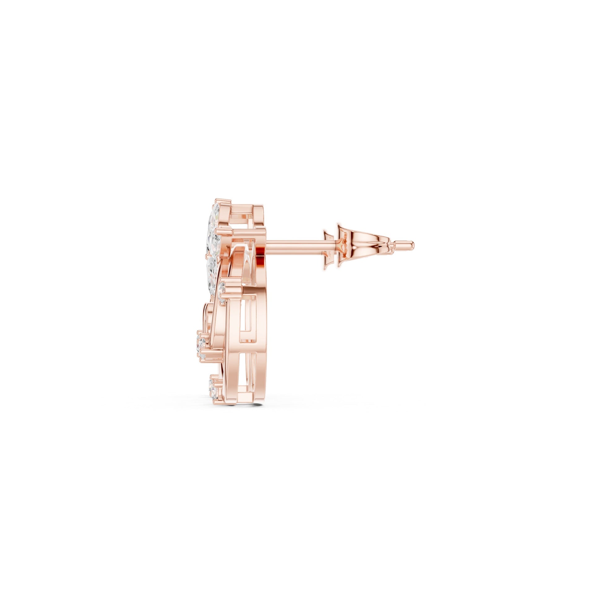 Mixed Shape Lab Grown Diamond Stud Earrings
