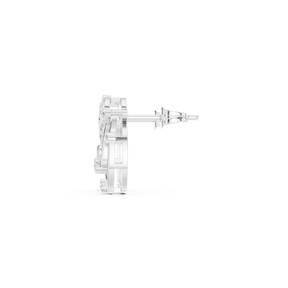 Mixed Shape Lab Grown Diamond Stud Earrings