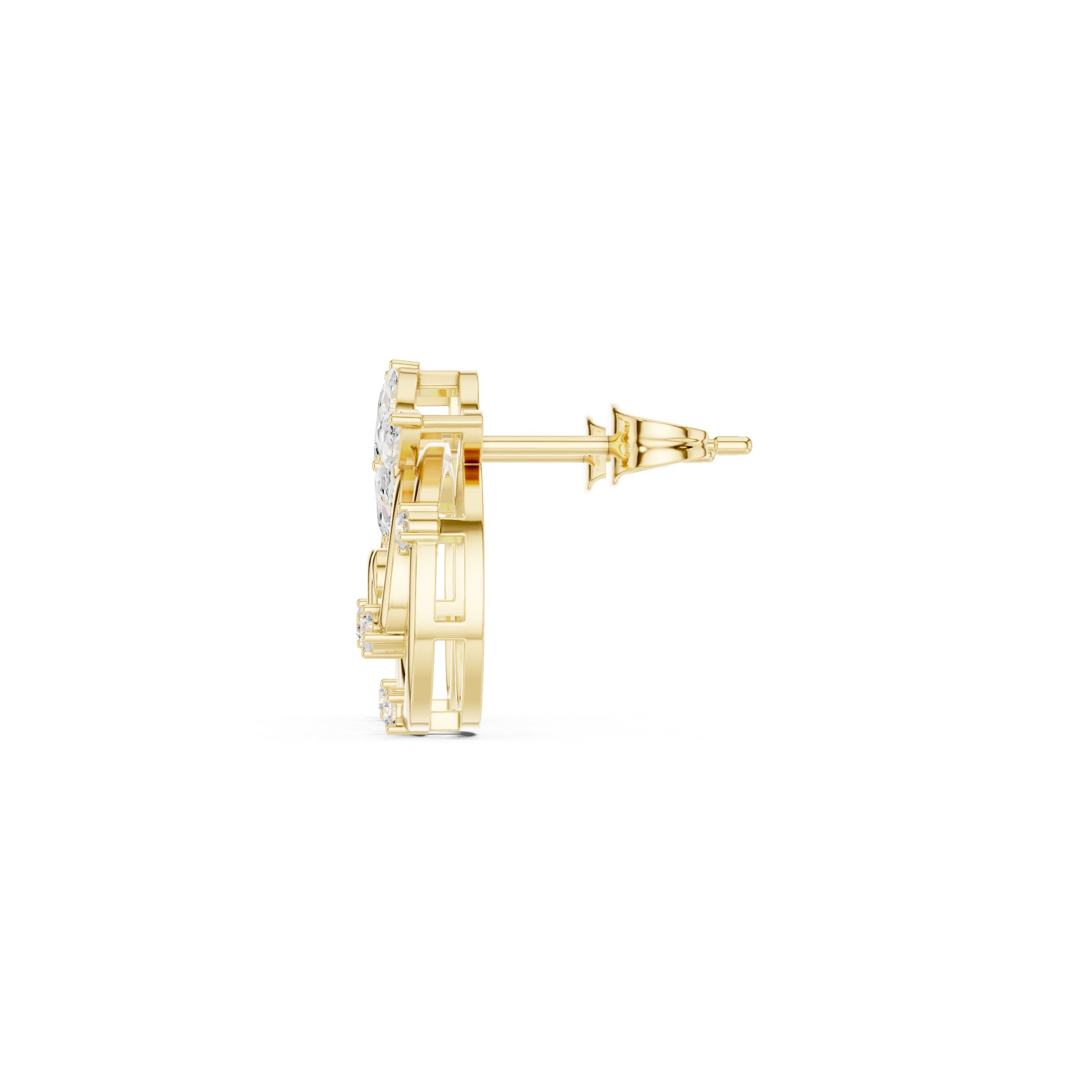 Mixed Shape Lab Grown Diamond Stud Earrings