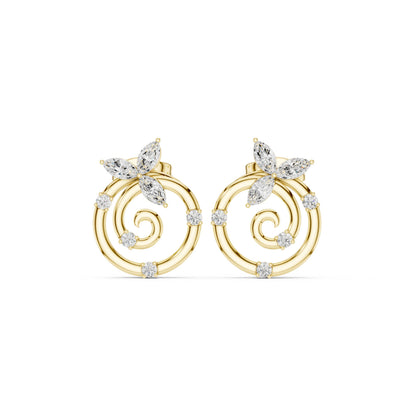 Mixed Shape Lab Grown Diamond Stud Earrings
