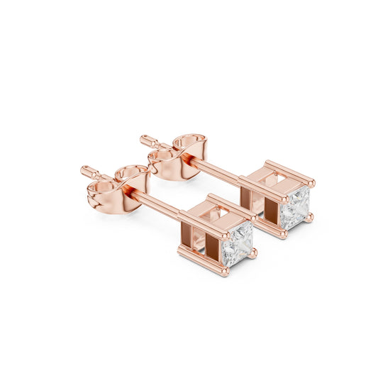 Princess Stud Lab Grown Diamond Earrings