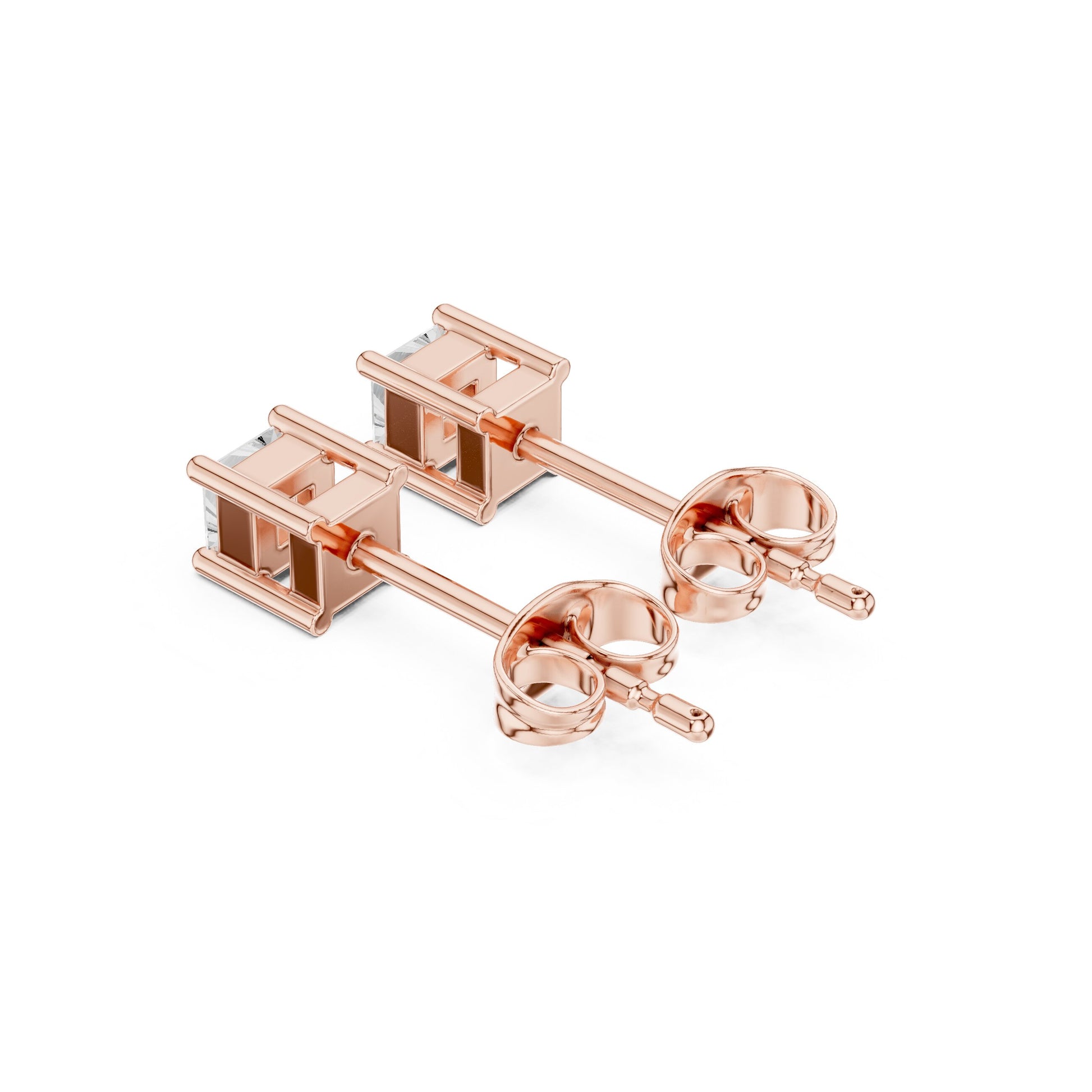 Princess Stud Lab Grown Diamond Earrings
